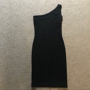 Gucci sheath dress, one shoulder, lined